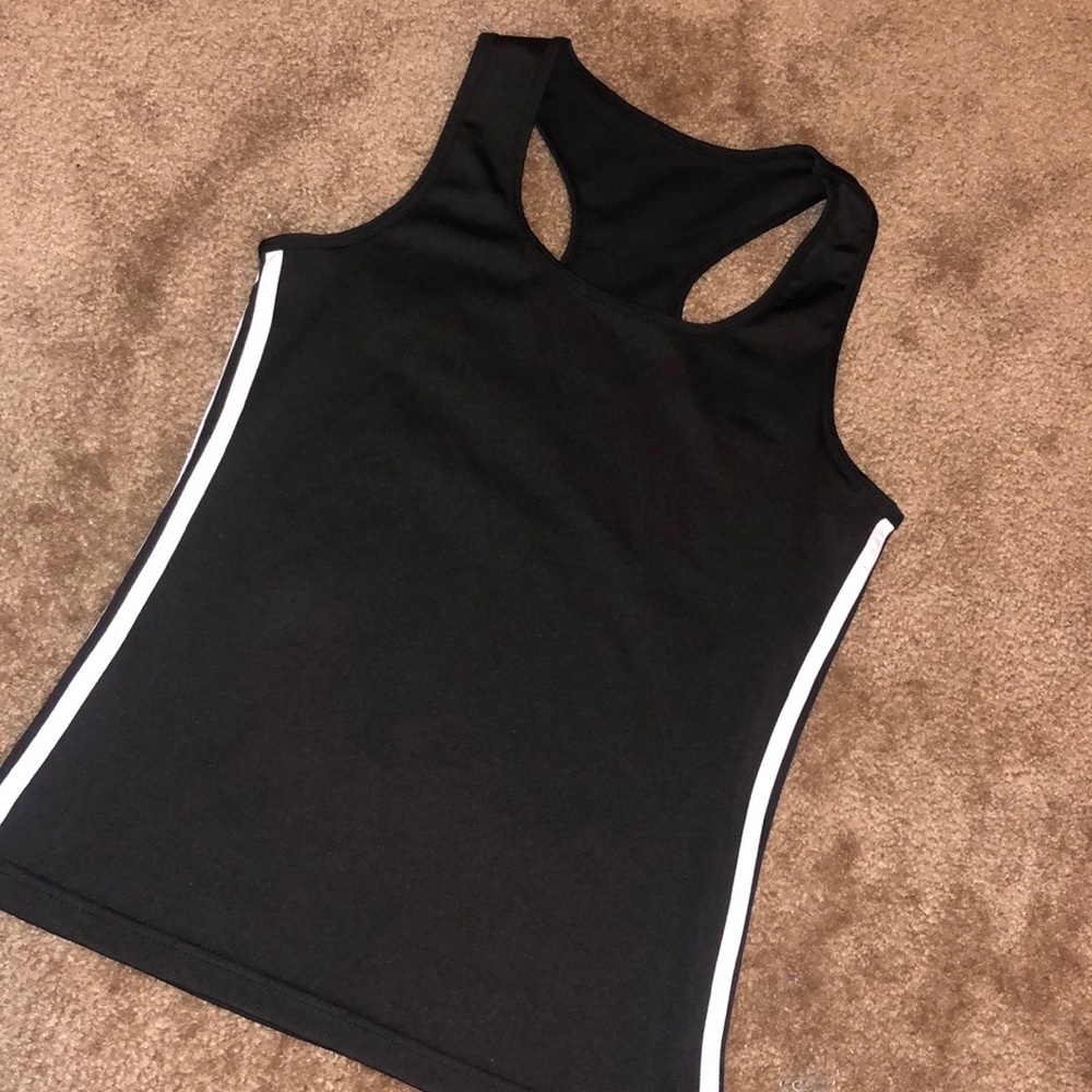 Athletic tank top two stripped